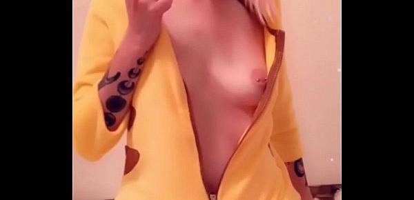  Sexy Pikachu Cosplay Fingering - Snapchat ilovelucyy16